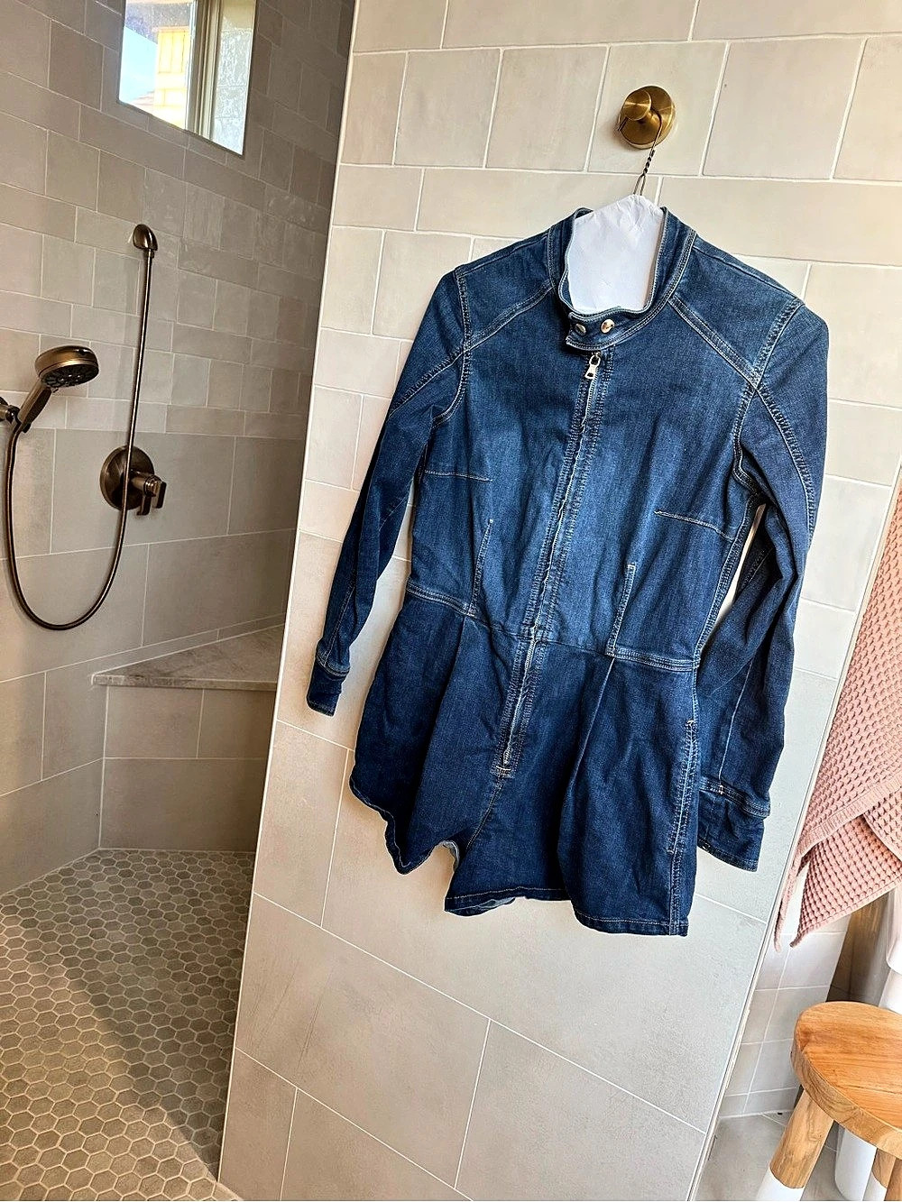 Free people  Denim Jumpsuit Blue Large